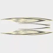 Chaparral Boat Graphic Decal Set | Piece Charcoal Silver