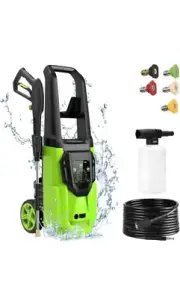 ARUCMIN Electric Pressure Washer,5000PSI Max 3.2GPM Power Washer with Touch…