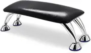 Big Nail Arm Rest Cushion for Fingernails Toenails Use, Professional Nail Table Armrest Manicure Hand Pillow Nail Tech Use, Microfiber Leather Material (Black)