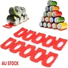 Bottle Rack Wine Fridge Beer Holder Mat Silicone Kitchen Stacking Organizer Can