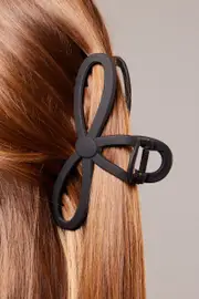 Black Geometric Shape Claw Clip - Size ONE, Women's Hair Accessory