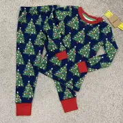 Mini Boden Glow In The Dark Christmas Pajamas Boys 5Y