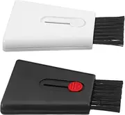 TEHAUX 2pcs Laptop Keyboard Cleaning Brush: 2-in-1 Screen Cleaner - Portable Dual-Head Mini Brush for Computer Phone Tablet Lens