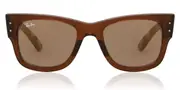 Ray-Ban RB0840S Mega Wayfarer 663693 Men's Sunglasses Brown Size 51