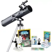 Kids Telescope Space Watcher Series with 35X-350X 76mm Reflector Telescope Kit 8