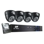 UL-tech CCTV Camera Security System Home 8CH DVR 1080P 4 Dome cameras with 1TB H