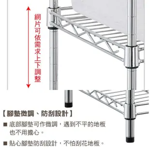 【樂活玩家】波浪電鍍三層架