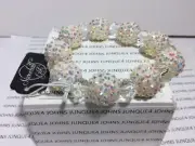 SNOWBALL GLITZ BRACELET New with tag Plastic Snowballs Stretchy Great Gift!