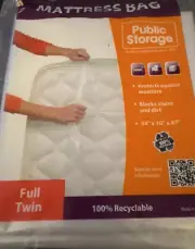 Public Storage FULL TWIN Mattress Bag Moving & Storage, 1 Pack 54WX10X87L