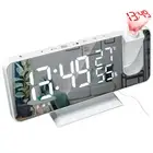 USB Digital Large Mirror Clock with Projection FM Radio Mirror LED Display