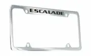 Cadillac Escalade Chrome Plated Brass Metal License Plate Frame Holder