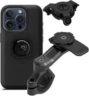 Quad Lock Motorcycle Handlebar Phone Mount PRO Kit with Vibration Dampener and iPhone 15 Pro MAG Case