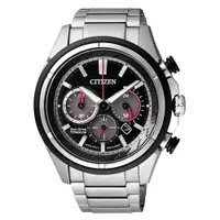 在飛比找PChome24h購物優惠-CITIZEN Eco-Drive 分秒競速三眼光動能腕錶-