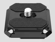 2 Pcs Quick Release Plate with Four Side Arca Type Slots & 1/4" Screw