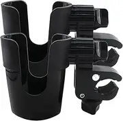 BESPORTBLE 2pcs Cup Holder Stroller Pram Portable Water Bottle Bike Bottle Holder Water Bottler Holder Abs Black