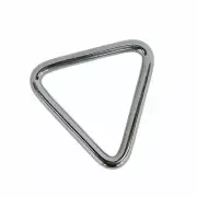 Mil spec 1/4" x 2" Triangle Ring Formed Welded Clips Buckles Stainless Steel 316