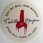 MAKER''S MARK DISTILLERY EST. BILL & MARGIE, WHISKEY COASTER, Mat, KENTUCKY 2024