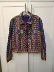 House of Harlow 1960 Revolve Shinny Colorful Cropped Blazer Made In India RARE