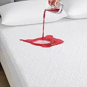 Lakora Waterproof Mattress Protector, Quilted Fitted King Single Mattress Cover Pad - 40cm Deep Pocket TPU Layer, Machine Washable