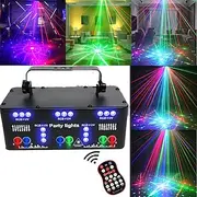 21 EYE RGB Disco DJ Beam Laser Light Projector DMX Remote Strobe Stage Lighting Effect Xmas Party Holiday Halloween Lights