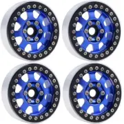 Power Hobby B1 Aluminum 1.9 Beadlock Wheels 9mm Hubs Blue for 1/10 Rock Crawler