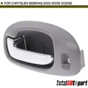 Light Gray & Chrome Interior Door Handle for Chrysler Sebring Dodge Front Driver (for: Chrysler)