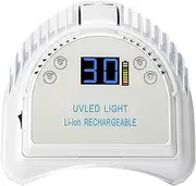 64W Cordless Gel Light,Built-in Lithium Battery Pro Led Gel Nail Uv Lamp for Nails,Wireless Rechargeable Uv Led Nail Curing Lamps Nail Dryer ，White
