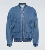 [The Frankie Shop] The Frankie Shop Cade denim bomber jacket XL/XXL blue