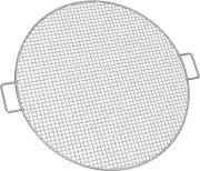 Fire Pit Cooking Grill Grate - Outdoor round BBQ Campfire Grill Grid - Camping C