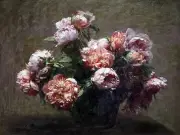 Vase of Peonies Accent Tile Mural Kitchen Bathroom Wall Backsplash 8x6