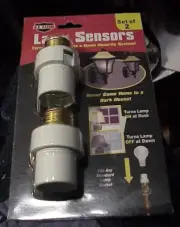 LAMP SENSORS, SET OF 2, NEW IN ORIG. PKG., FOR INCANDESCENT BULBS, DUSK TO DAWN