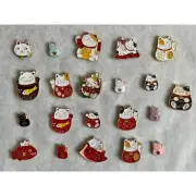 Sets Of 8 Lunar New Year / Maneki Neko Themed Cat Refrigerator Magnets!