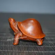 Collect Antique Boxwood Wood Carved Turtle Figurines and Handle Pieces