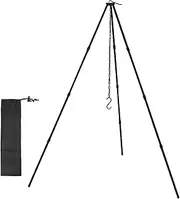 Tripod Stove - Camping Stove Stand, Outdoor Cooking Tripod | Excellent Durable Cast Iron Cooker, Customisable Cooking Equipment for Campfires, BBQs and Outdoor Backyard Cooking Experiences