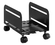 Mount-It Rolling CPU Stand with Wheels Heavy Duty Desktop Computer Tower Cart...
