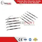 Colorado Micro Dissection Needle 7cm Straight 5Pcs/Angled 5Pcs Set Of 10 REUSABL