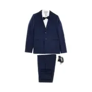 [BIMBALO'] BIMBALO' Suit with shirt and bow tie Kids 40 40 Blue