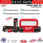 New Milwaukee Redlithium USB Folding Flood LED Pocket Work Light Lamp Torch Kit