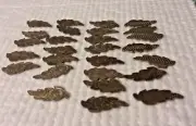 27pcs 20mmx8mm Decorative Die Stamped Leaf Pieces 02-01-2025 NOS