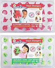 Center Enterprises Inc. Ready2Learn Giant Stampers, Alphabet Letters Lowercase & Uppercase, Pack of 56