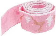 NOLITOY Christmas Wired Edge Ribbon for Tree Decoration Soft Holiday Craft Ribbon with Reindeer Prints for DIY Bowknots Flower Bouquets and Wrapping
