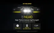 2023 Nitecore NU40 1000 Lumens Light 18650 Compact Rechargeable Camping Headlamp