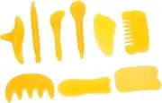 1Set Safe Face Massagers Handheld Scrapping Massagers for Facial Relaxation Skin Care Rounded Design for Safe Use Durable Material Body Massager Tool