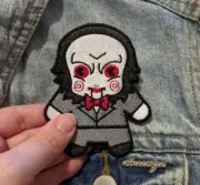 HANDMADE Horror Chibi - Jigsaw Iron On Patches MADE TO ORDER