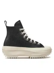 Converse Run Star Hike Platform Glitter Black A07947C WMNS 8 / M 6.5 B Grade