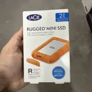 LaCie Rugged Mini, 2TB, 2.5", Portable External Hard Drive, for PC and Mac, Shoc