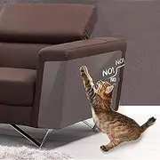 Binary Barn Cat Anti-Scratch Deterrent Tape, Furniture Protectors from Cats，Clear Double Sided Training Tape, Sticky Paws Stop Pets from Scratching Couch and Door (Pins Free) (5Pcs)