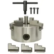 6" 3-Jaw Self-Centering Chuck Lathe Milling Internal External Grinding Machines