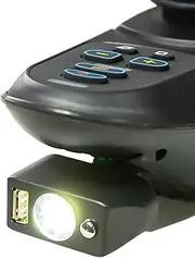 Universal Mounted LED Light for Wheelchairs, 3 Pin XLR Head Electric Wheelchair Light with USB Port, for Jiu Yuan for BEIZ for for for Wheelchairs