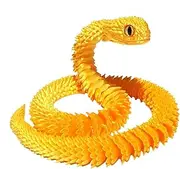 Printed Snake Toys, Printed Animals Snake Fidget Toys for Kids Adults, Printed Articulated Joint Movable Animal Model, Flexible Printed Snake Toys Home Decoration for Office Desk